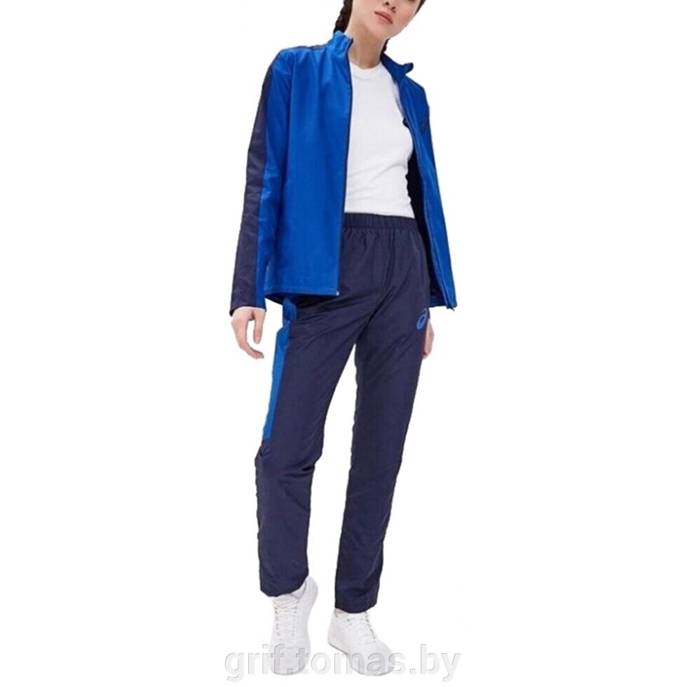 Костюм спортивный женский Asics Lined Suit (синий) (арт. 2052A044-400) от компании Интернет-магазин товаров для спорта и туризма ГРИФ-СПОРТ - фото 1