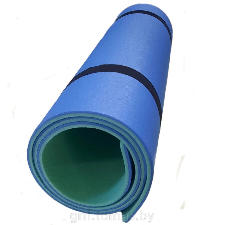 Коврик двухслойный Экофлекс 8 мм (бирюзовый/синий) (арт. 85043121) от компании Интернет-магазин товаров для спорта и туризма ГРИФ-СПОРТ - фото 1
