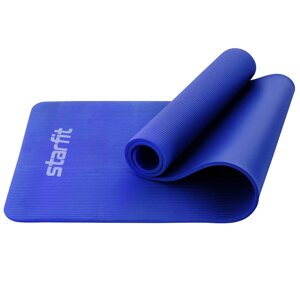 Коврик гимнастический для йоги Starfit NBR 12 мм (темно-синий) (арт. FM-301-12-DBL)