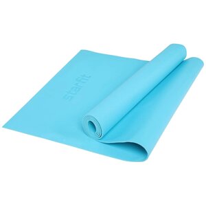 Коврик гимнастический для йоги Starfit PVC 4 мм (голубой) (арт. FM-103-04-BL)