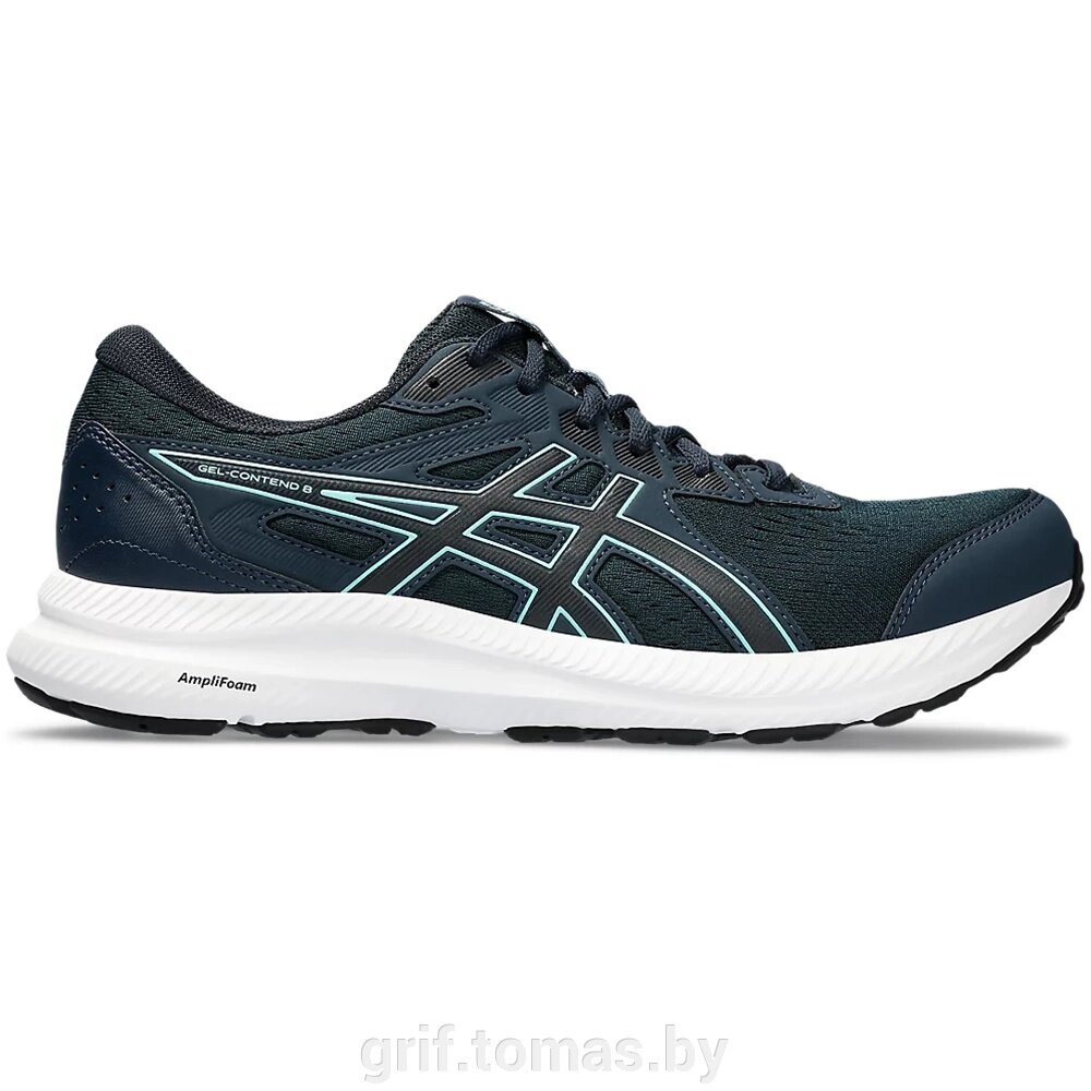 Кроссовки беговые мужские Asics Gel-Contend 8 (арт. 1011B492-410) от компании Интернет-магазин товаров для спорта и туризма ГРИФ-СПОРТ - фото 1