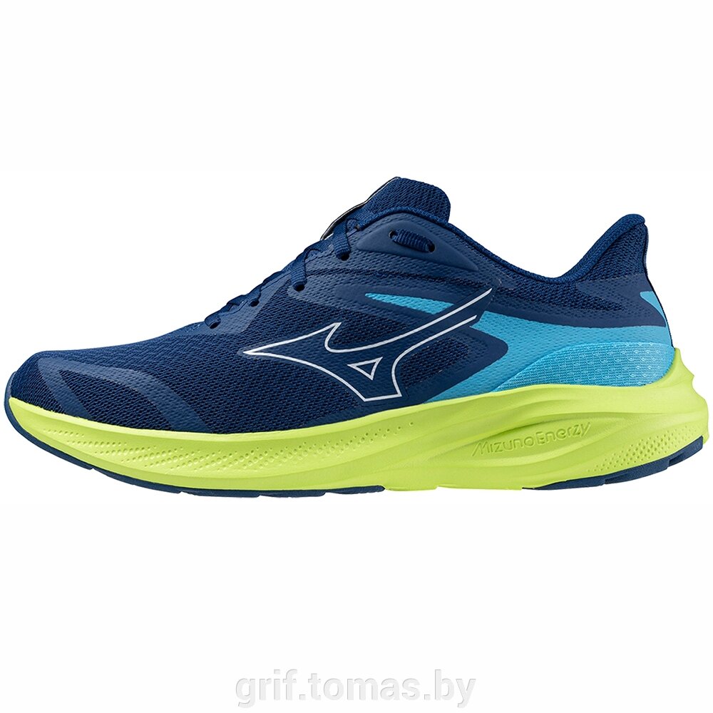 Кроссовки беговые мужские Mizuno Energy Runnerz (синий/желтый)  (арт. K1GA241002) от компании Интернет-магазин товаров для спорта и туризма ГРИФ-СПОРТ - фото 1