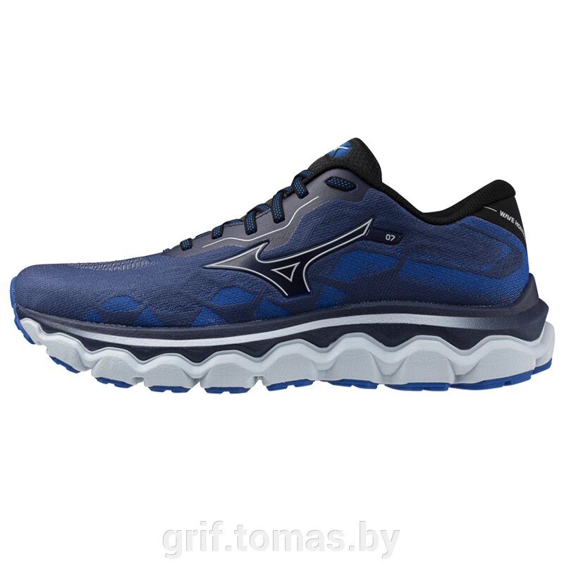 Кроссовки беговые мужские Mizuno Horizon 7 (синий/серый)  (арт. J1GC242651) от компании Интернет-магазин товаров для спорта и туризма ГРИФ-СПОРТ - фото 1