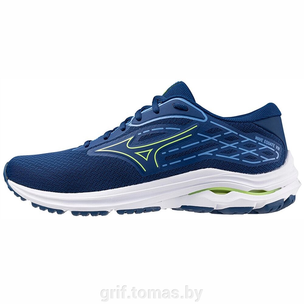 Кроссовки беговые мужские Mizuno Wave Equate 8 (синий)  (арт. J1GC244802) от компании Интернет-магазин товаров для спорта и туризма ГРИФ-СПОРТ - фото 1