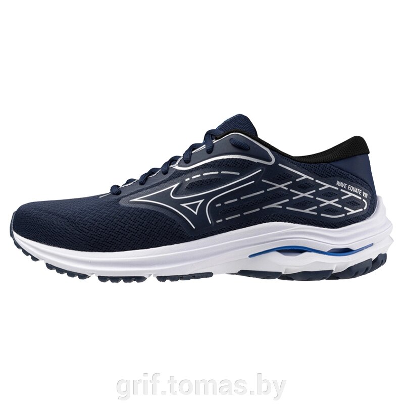 Кроссовки беговые мужские Mizuno Wave Equate 8 (синий/белый)  (арт. J1GC244851) от компании Интернет-магазин товаров для спорта и туризма ГРИФ-СПОРТ - фото 1