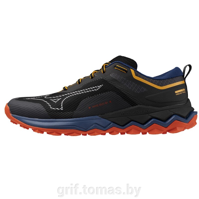 Кроссовки беговые мужские Mizuno Wave Ibuki 4 (черный/оранжевый)  (арт. J1GJ227311) от компании Интернет-магазин товаров для спорта и туризма ГРИФ-СПОРТ - фото 1