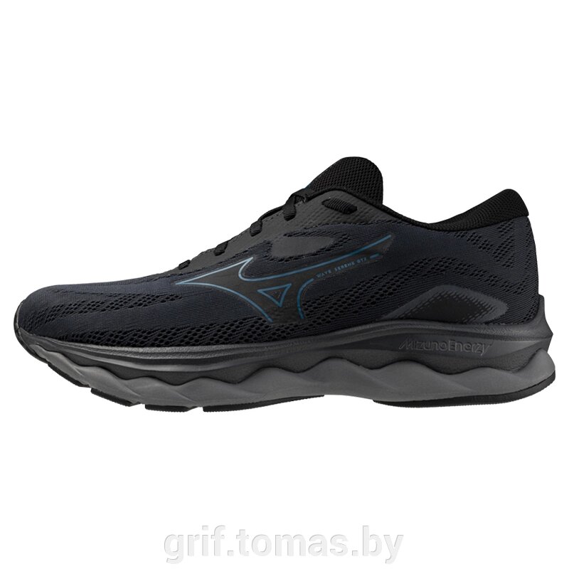 Кроссовки беговые мужские Mizuno Wave Serene GTX (черный/синий)  (арт. J1GC246001) от компании Интернет-магазин товаров для спорта и туризма ГРИФ-СПОРТ - фото 1