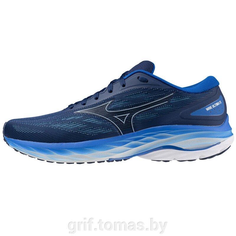 Кроссовки беговые мужские Mizuno Wave Ultima 15 (синий/белый)  (арт. J1GC241851) от компании Интернет-магазин товаров для спорта и туризма ГРИФ-СПОРТ - фото 1