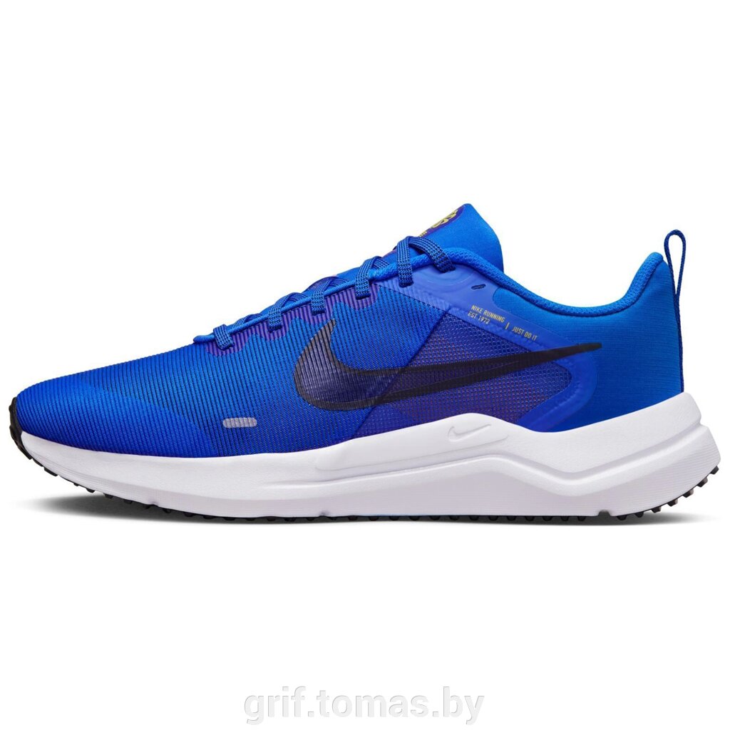 Кроссовки беговые мужские Nike Downshifter 12 (синий/белый) (арт. DD9293-402) от компании Интернет-магазин товаров для спорта и туризма ГРИФ-СПОРТ - фото 1