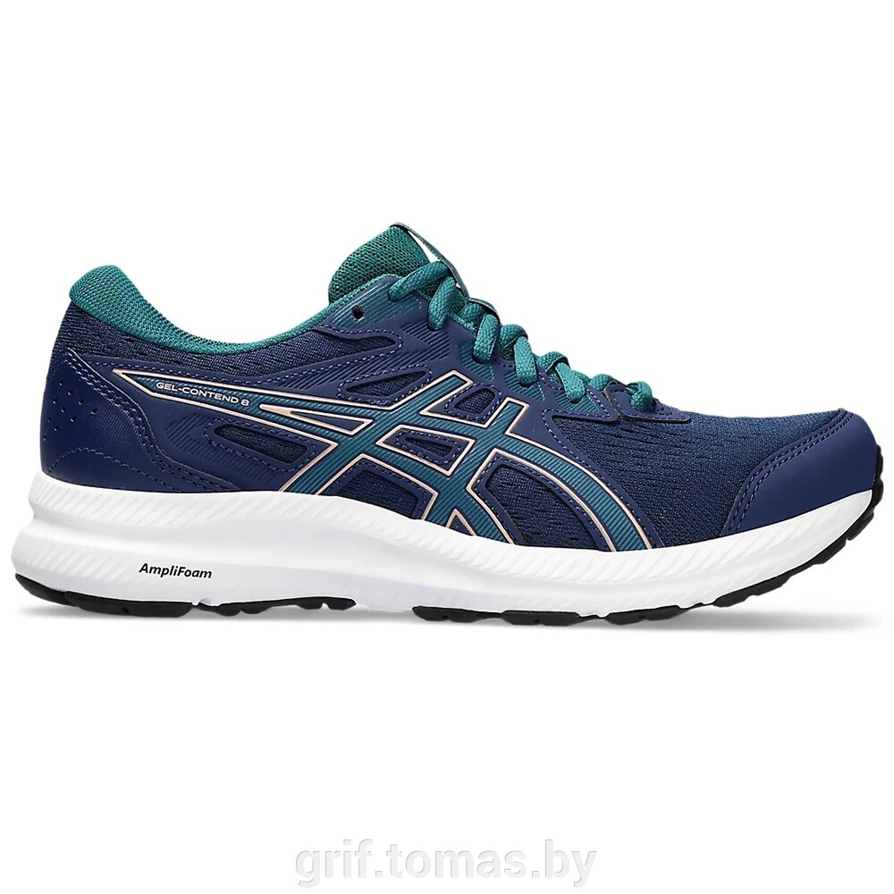 Кроссовки беговые женские Asics Gel-Contend 8 (арт. 1012B320-413) от компании Интернет-магазин товаров для спорта и туризма ГРИФ-СПОРТ - фото 1