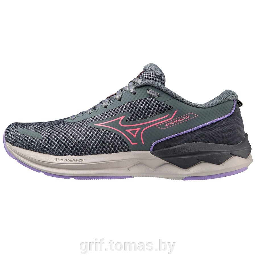 Кроссовки беговые женские Mizuno Wave Revolt 3 (черный/розовый)  (арт. J1GD238171) от компании Интернет-магазин товаров для спорта и туризма ГРИФ-СПОРТ - фото 1