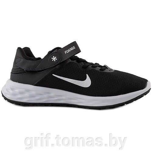 Кроссовки беговые женские Nike Revolution 6 Flyease NN (черный/белый) (арт. DC8997-003)