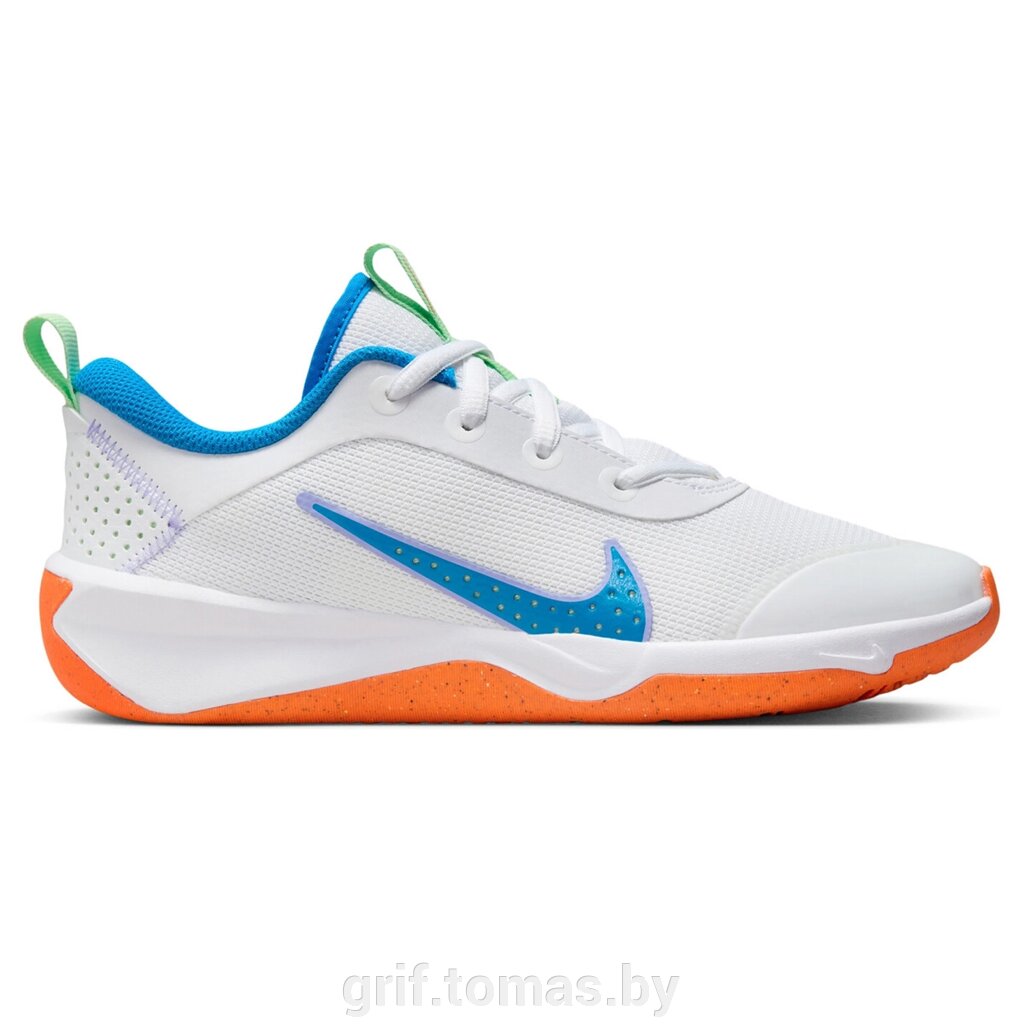 Кроссовки игровые детские Nike Omni Multi-Court Gs (белый)  (арт. DM9027-107) от компании Интернет-магазин товаров для спорта и туризма ГРИФ-СПОРТ - фото 1