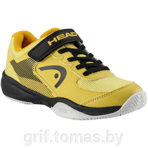 Кроссовки теннисные детские Head Sprint Velcro 3.0 Kids (желтый/черный) (арт. 275414)