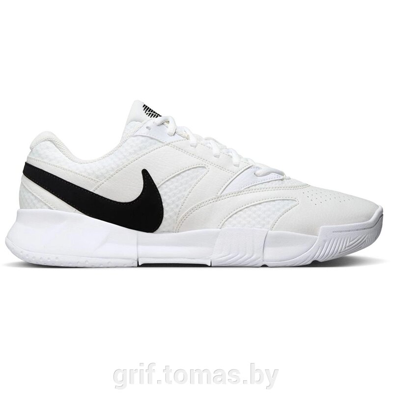 Кроссовки теннисные мужские Nike Court Lite 4 HC (белый/черный)  (арт. FD6574-100) от компании Интернет-магазин товаров для спорта и туризма ГРИФ-СПОРТ - фото 1