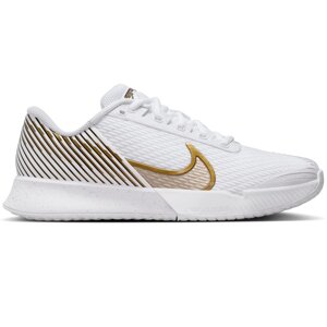 Кроссовки теннисные мужские Nike Zoom Vapor Pro 2 Wimbledon HC (белый/золотой) (арт. HF3632-100)