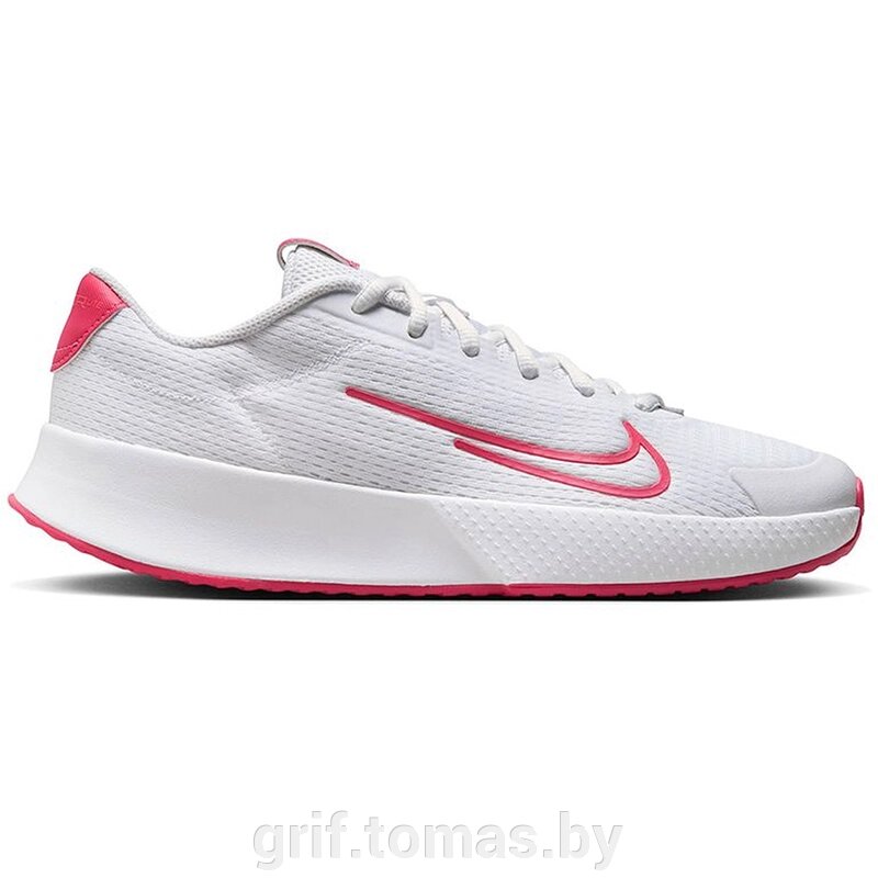 Кроссовки теннисные женские Nike Court Vapor Lite 2 HC (белый/красный)  (арт. DV2019-108) от компании Интернет-магазин товаров для спорта и туризма ГРИФ-СПОРТ - фото 1