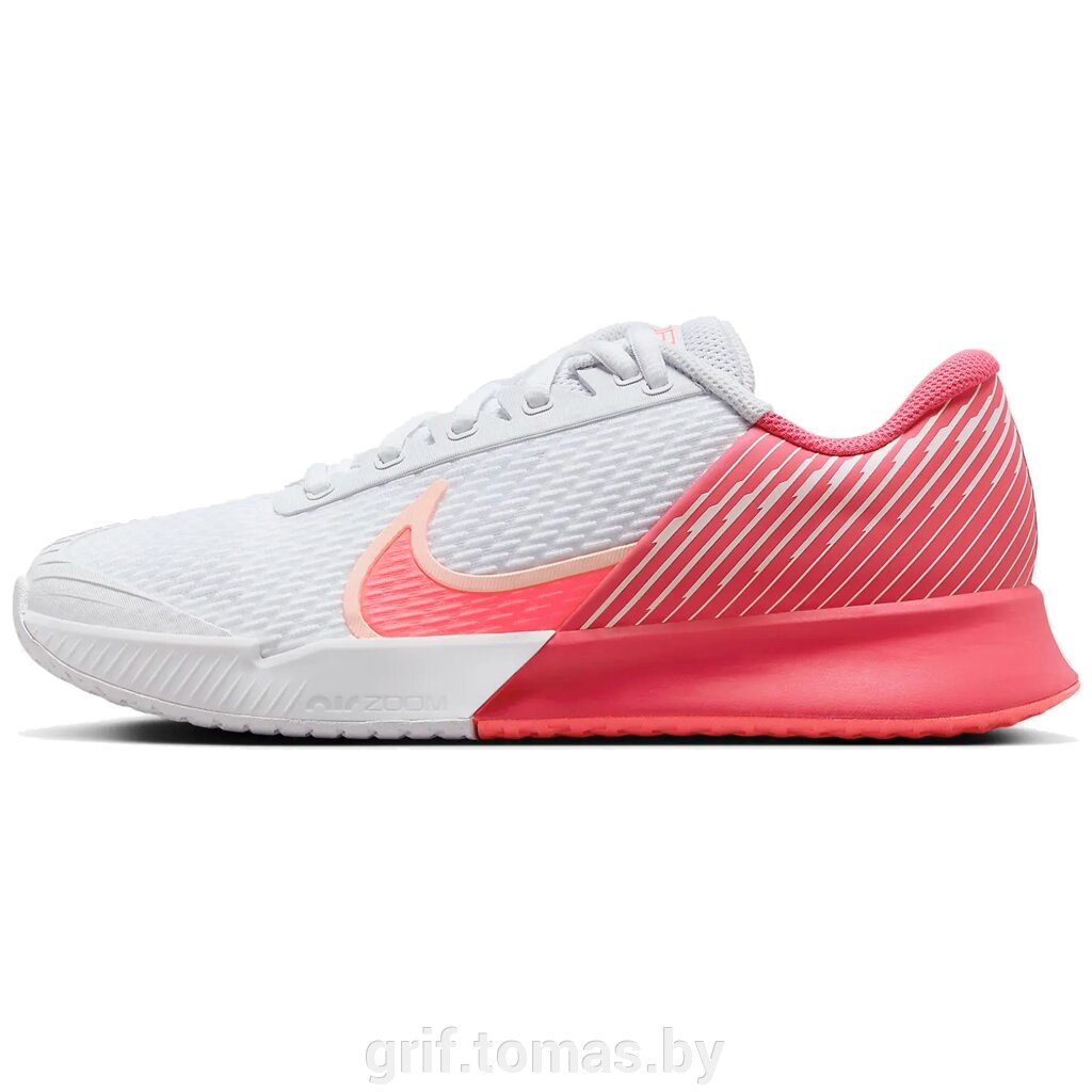 Кроссовки теннисные женские Nike Zoom Vapor Pro 2 HC (белый/розовый)  (арт. DR6192-107) от компании Интернет-магазин товаров для спорта и туризма ГРИФ-СПОРТ - фото 1