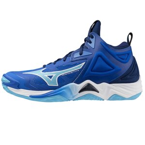 Кроссовки волейбольные Mizuno Wave Momentum 3 MID (U) (синий) (арт. V1GA231701)