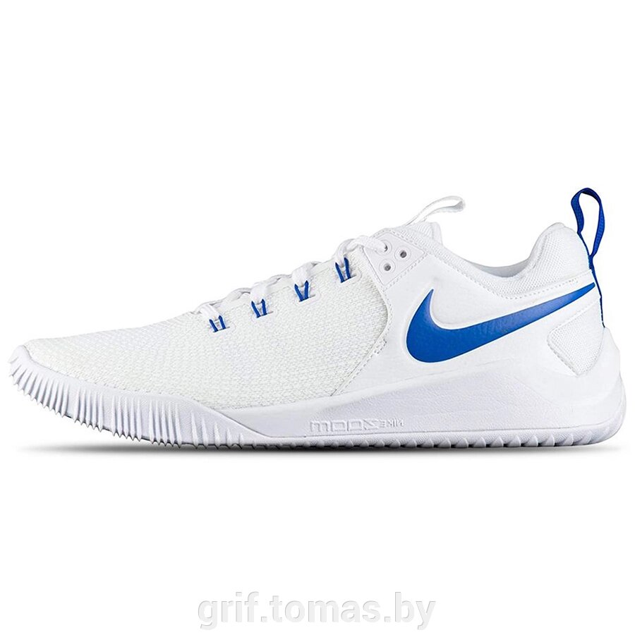 Кроссовки волейбольные мужские Nike Air Zoom Hyperace 2 (белый)  (арт. AR5281-104) от компании Интернет-магазин товаров для спорта и туризма ГРИФ-СПОРТ - фото 1