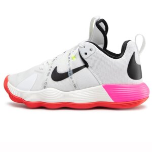 Кроссовки волейбольные мужские Nike React Hyperset (белый/черный) (арт. DJ4473-121)