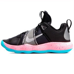Кроссовки волейбольные мужские Nike React Hyperset (черный/каралловый) (арт. DJ4473-064)