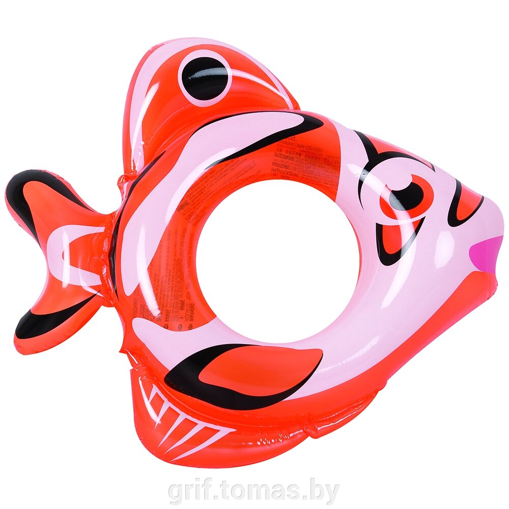 Круг надувной для детей Jilong Fish Ring (арт. JL047215NPF) от компании Интернет-магазин товаров для спорта и туризма ГРИФ-СПОРТ - фото 1