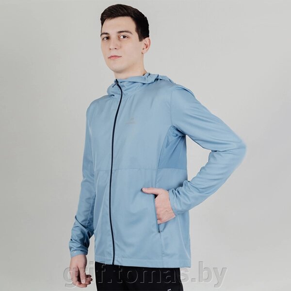 Куртка спортивная мужская Nordski Run (голубой) (арт. NSM280019) от компании Интернет-магазин товаров для спорта и туризма ГРИФ-СПОРТ - фото 1