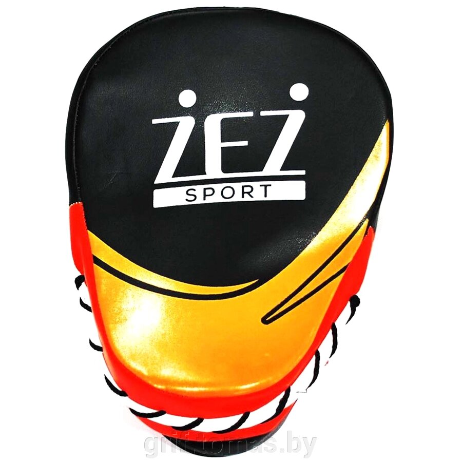 Лапа для единоборств изогнутая ZEZ Sport ПУ (арт. IZ-LAP-DX) от компании Интернет-магазин товаров для спорта и туризма ГРИФ-СПОРТ - фото 1
