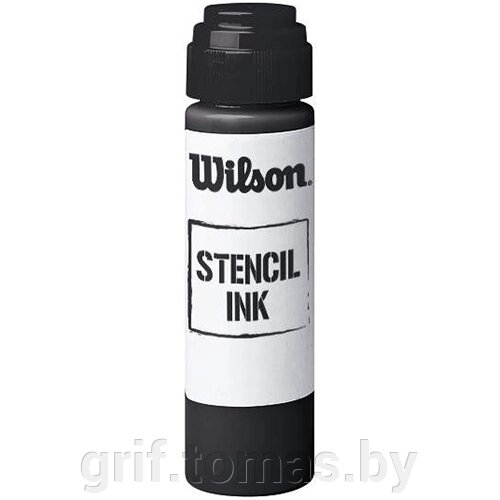 Маркер для разметки теннисной ракетки Wilson Stencil Ink (черный) (арт. WRZ7426 BK) от компании Интернет-магазин товаров для спорта и туризма ГРИФ-СПОРТ - фото 1