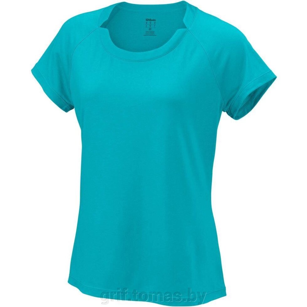 Майка спортивная женская Wilson Condition Tee Women (голубой) (арт. WRA760304) от компании Интернет-магазин товаров для спорта и туризма ГРИФ-СПОРТ - фото 1