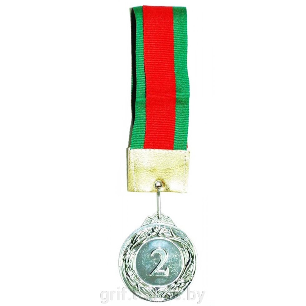 Медаль 4.0 см (серебро) (арт. 4sm) от компании Интернет-магазин товаров для спорта и туризма ГРИФ-СПОРТ - фото 1
