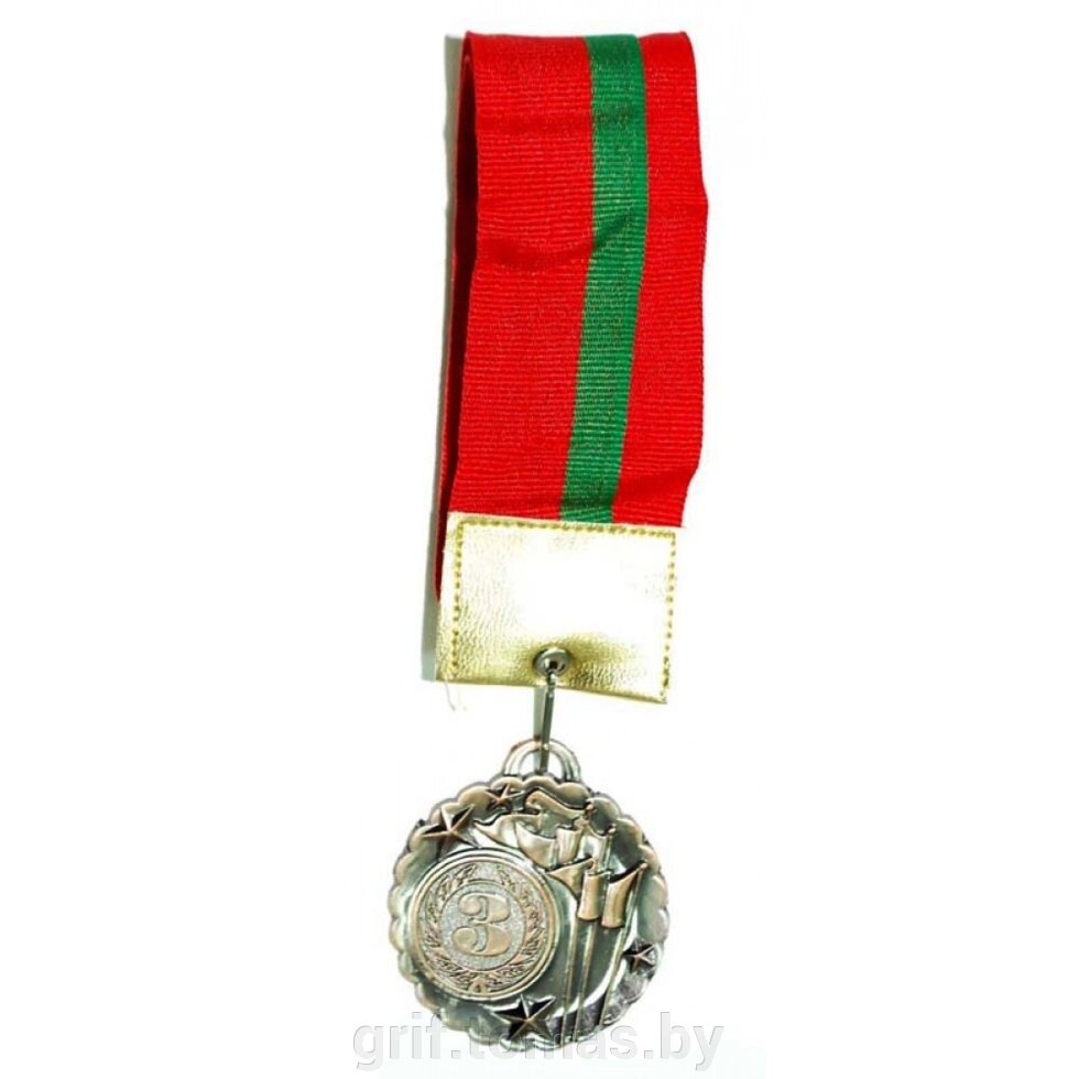 Медаль 5.0 см (бронза) (арт. 5,0-FL) от компании Интернет-магазин товаров для спорта и туризма ГРИФ-СПОРТ - фото 1