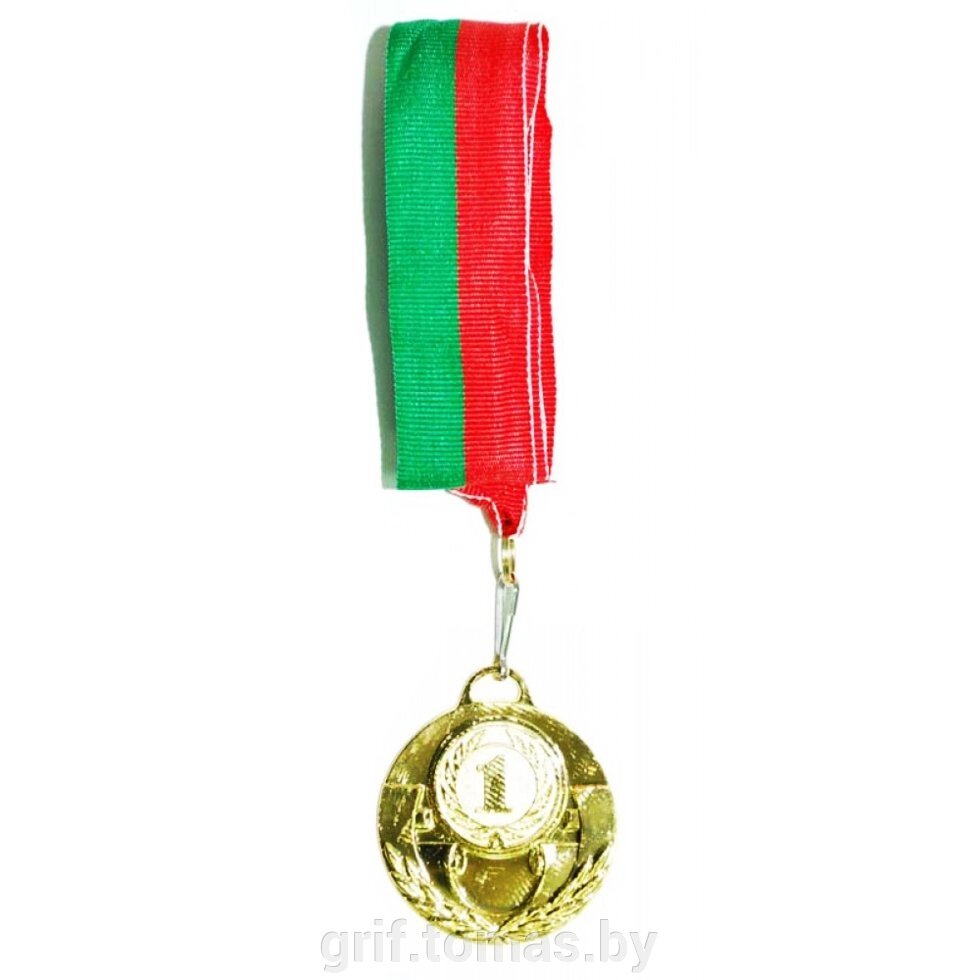 Медаль 5.0 см (золото) (арт. 5,0-DP) от компании Интернет-магазин товаров для спорта и туризма ГРИФ-СПОРТ - фото 1