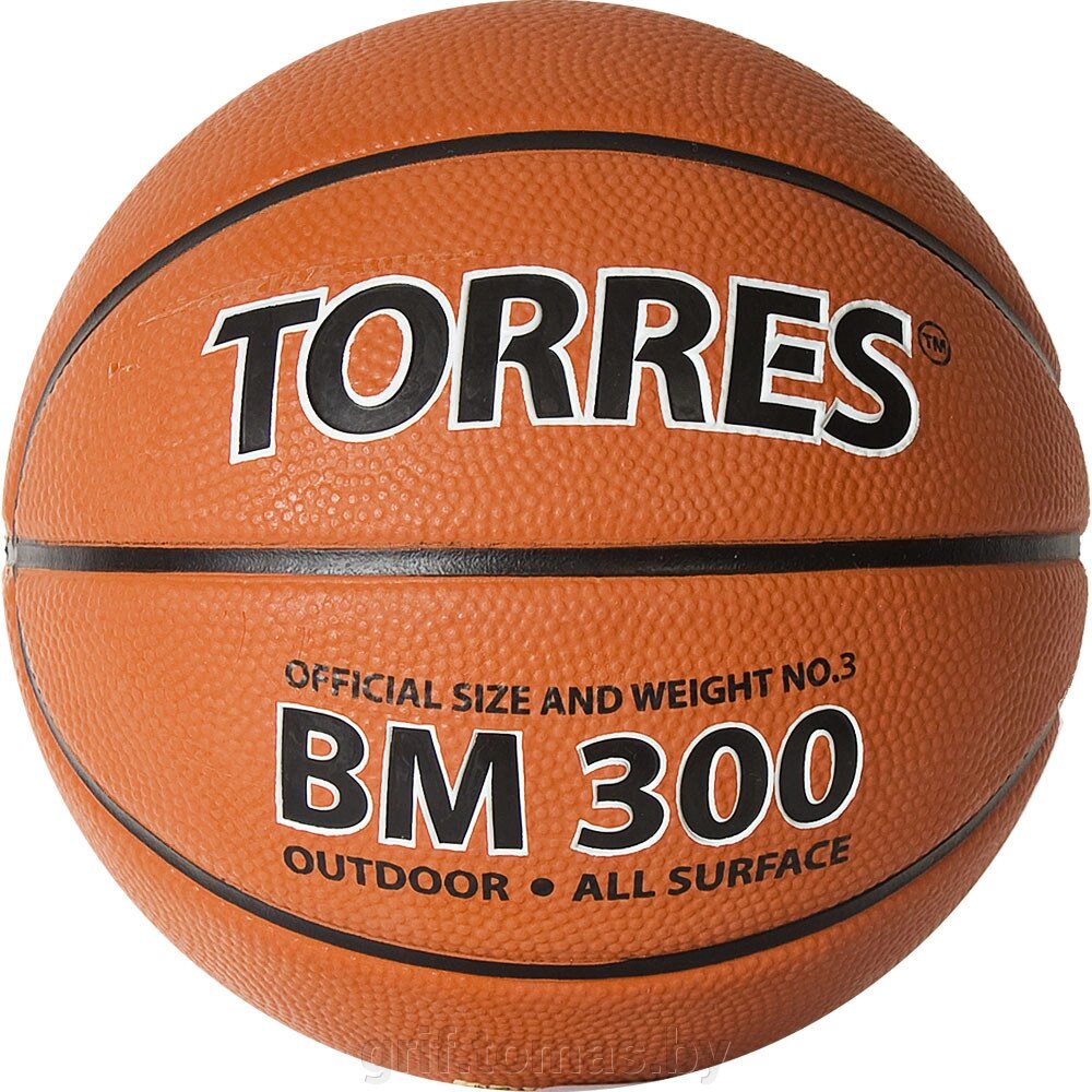 Мяч баскетбольный детский тренировочный Torres BM300 Indoor/Outdoor №3 (арт. B02013-3) от компании Интернет-магазин товаров для спорта и туризма ГРИФ-СПОРТ - фото 1