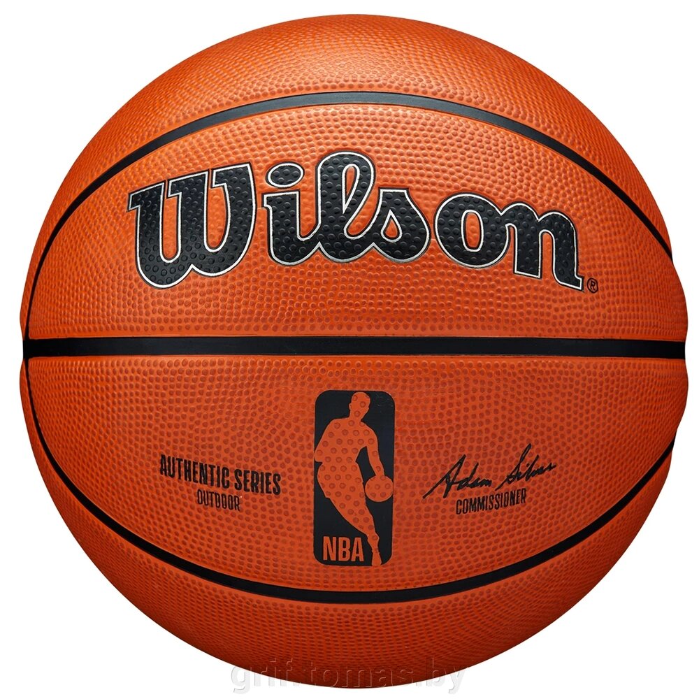 Мяч баскетбольный детский тренировочный Wilson NBA Authentic Series Outdoor №5 (арт. WTB7300XB05) от компании Интернет-магазин товаров для спорта и туризма ГРИФ-СПОРТ - фото 1