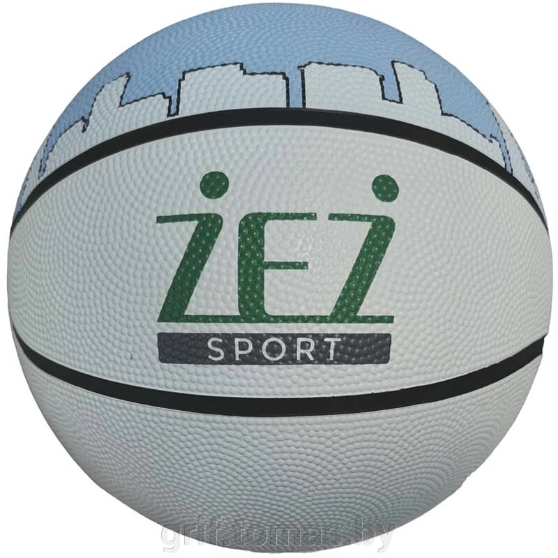 Мяч баскетбольный любительский Zez Sport Indoor/Outdoor №5 (голубой) (арт. Z23-5-C) от компании Интернет-магазин товаров для спорта и туризма ГРИФ-СПОРТ - фото 1