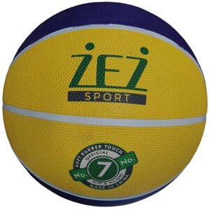 Мяч баскетбольный любительский Zez Sport Indoor/Outdoor №7 (желтый/фиолетовый) (арт. Z23-7-ФЖ)