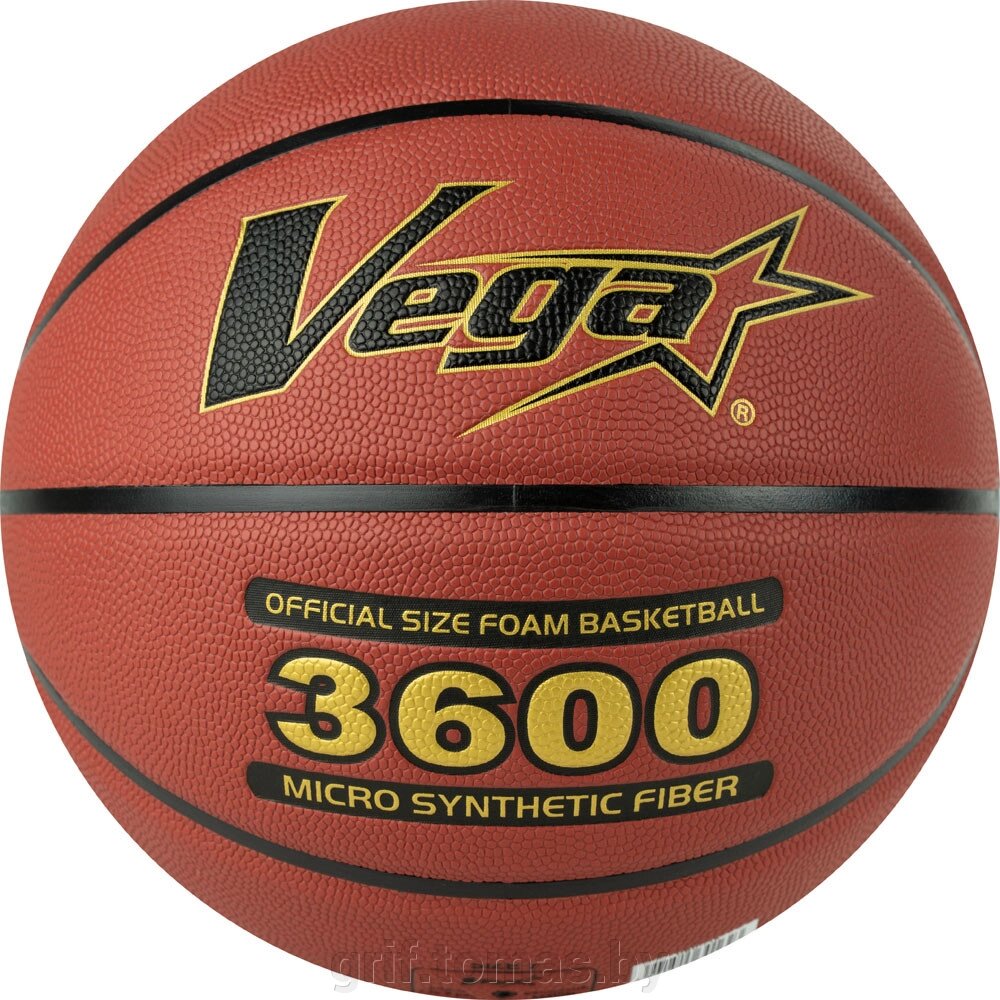 Мяч баскетбольный матчевый Torres Vega 3600 FIBA Indoor №7 (арт. OBU-718) от компании Интернет-магазин товаров для спорта и туризма ГРИФ-СПОРТ - фото 1
