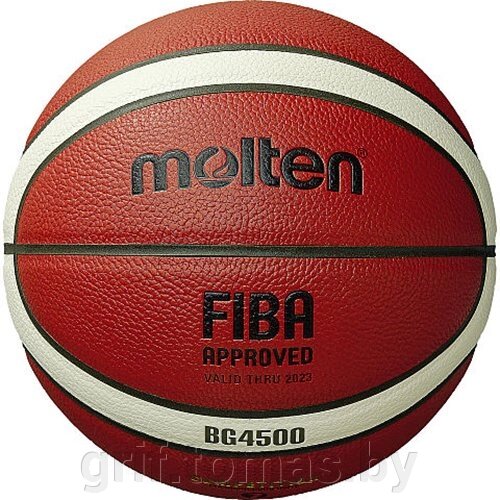 Мяч баскетбольный профессиональный Molten B6G4500X FIBA Indoor/Outdoor №6 (арт. B6G4500X) от компании Интернет-магазин товаров для спорта и туризма ГРИФ-СПОРТ - фото 1