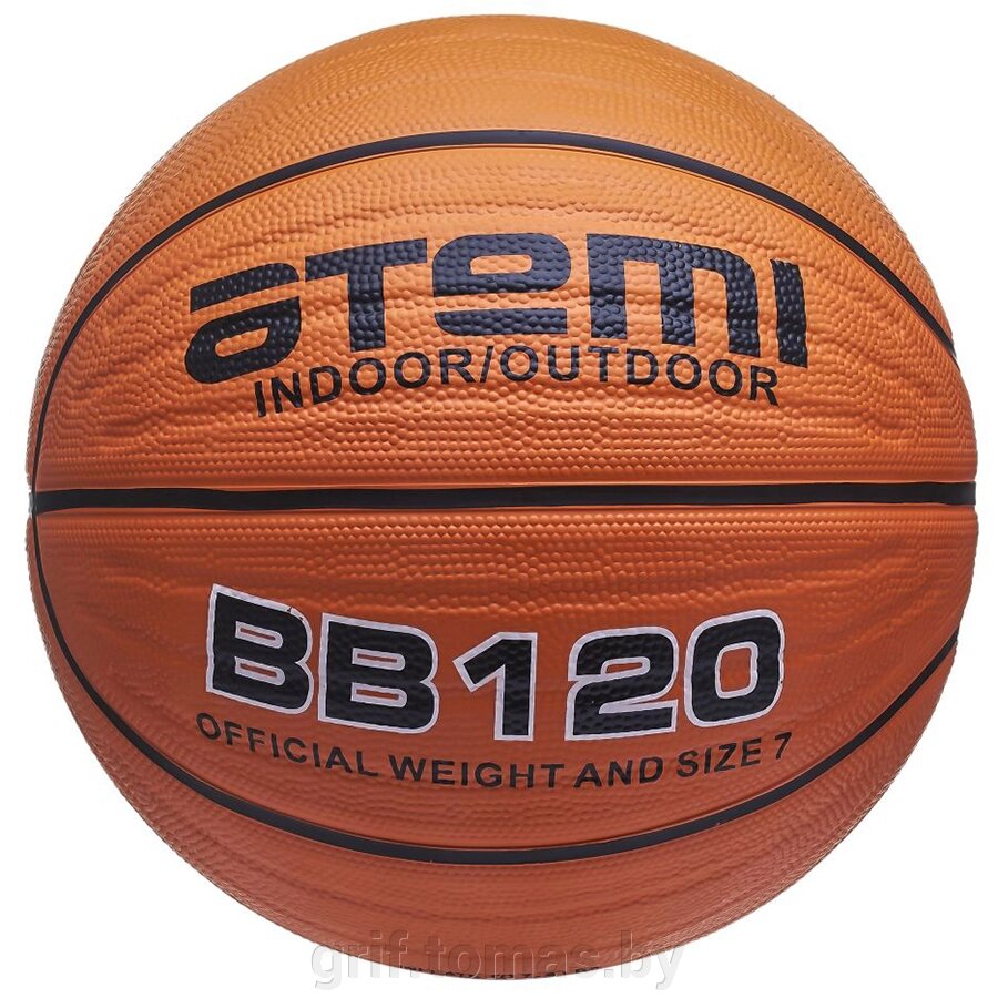 Мяч баскетбольный тренировочный Atemi Indoor/Outdoor №7 (арт. BB120-7) от компании Интернет-магазин товаров для спорта и туризма ГРИФ-СПОРТ - фото 1