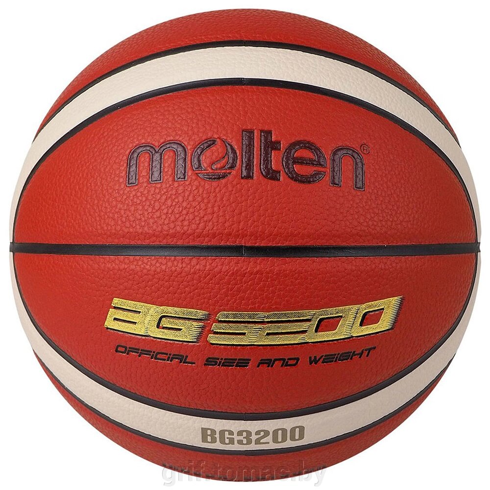 Мяч баскетбольный тренировочный Molten B6G3200 Indoor/Outdoor №6 (арт. B6G3200) от компании Интернет-магазин товаров для спорта и туризма ГРИФ-СПОРТ - фото 1