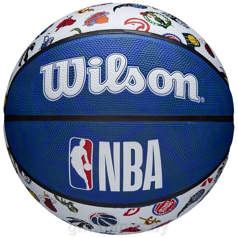 Мяч баскетбольный тренировочный Wilson NBA All Team Outdoor №7 (арт. WTB1301XBNBA) от компании Интернет-магазин товаров для спорта и туризма ГРИФ-СПОРТ - фото 1