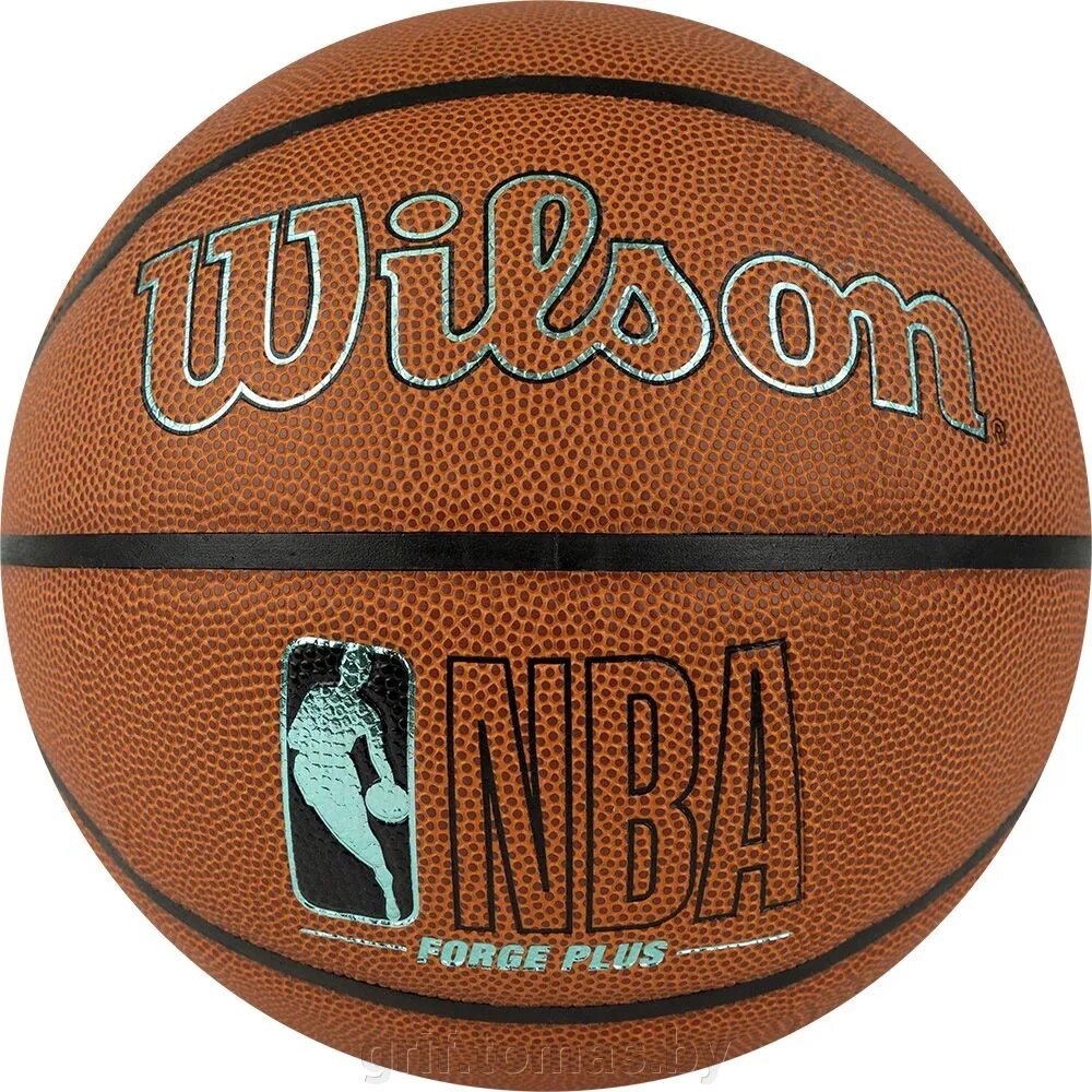 Мяч баскетбольный тренировочный Wilson NBA Forge Plus Eco №7 (арт. WZ2010901XB7) от компании Интернет-магазин товаров для спорта и туризма ГРИФ-СПОРТ - фото 1