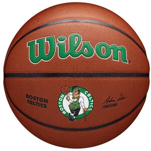 Мяч баскетбольный тренировочный Wilson NBA Team Alliance Boston Celtics Indoor/Outdoor №7 (арт. WTB3100XBBOS)