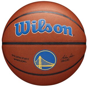 Мяч баскетбольный тренировочный Wilson NBA Team Alliance Golden State Warriors Indoor/Outdoor №7 (арт. WTB3100XBGOL)