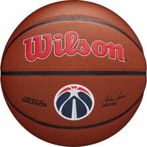 Мяч баскетбольный тренировочный Wilson NBA Team Alliance Was Wizards №7 (арт. WTB3100XBWAS)