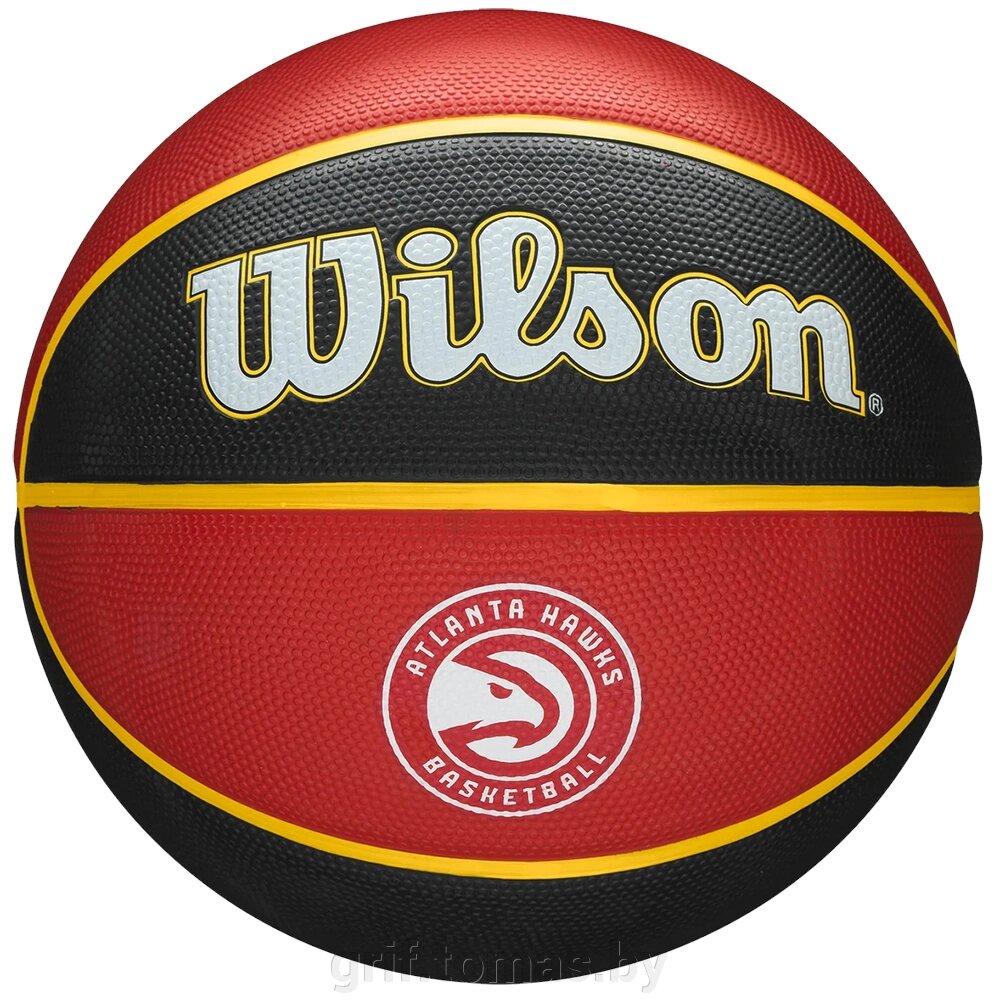 Мяч баскетбольный тренировочный Wilson NBA Team Tribute Atl Hawks №7 (арт. WTB1300XBATL) от компании Интернет-магазин товаров для спорта и туризма ГРИФ-СПОРТ - фото 1