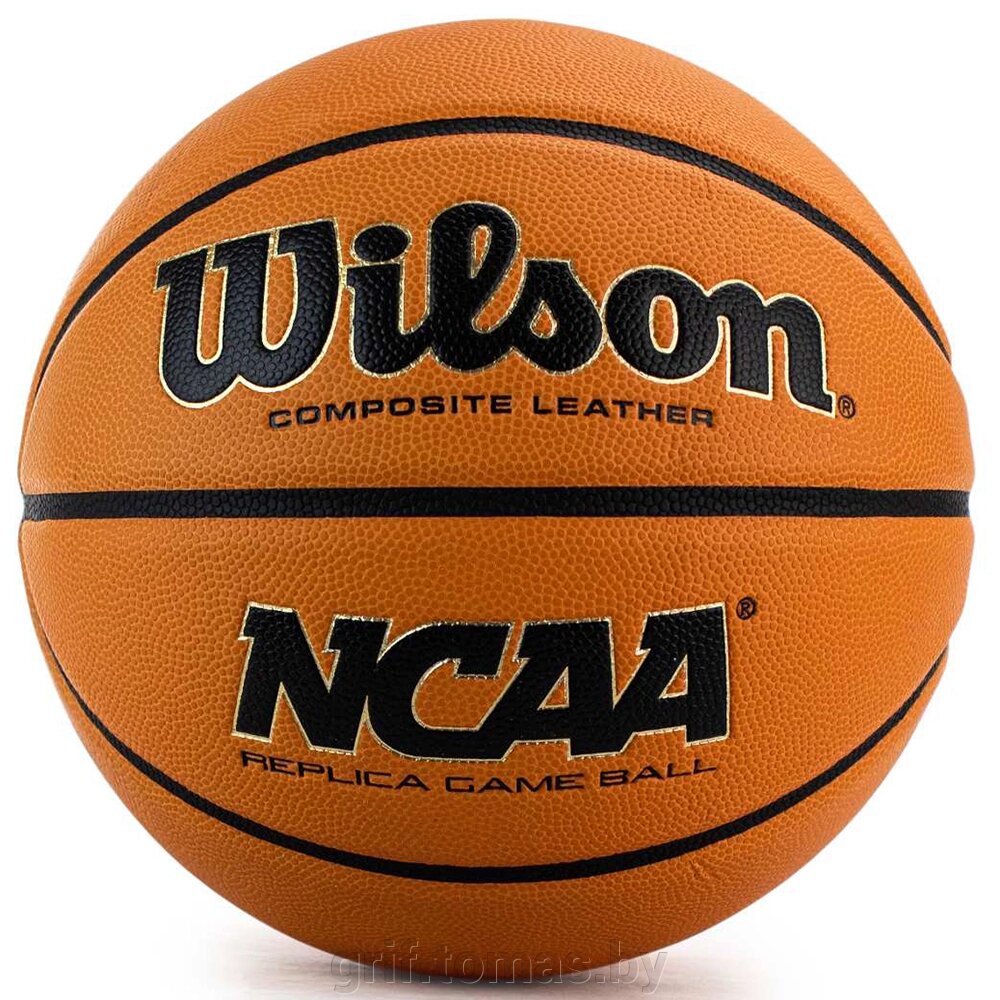 Мяч баскетбольный тренировочный Wilson NCAA Replica Game Indoor/Outdoor №7 (арт. WZ2007701XB7) от компании Интернет-магазин товаров для спорта и туризма ГРИФ-СПОРТ - фото 1