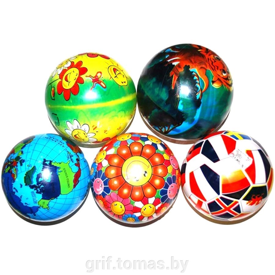 Мяч детский игровой (арт. D9-QY) от компании Интернет-магазин товаров для спорта и туризма ГРИФ-СПОРТ - фото 1